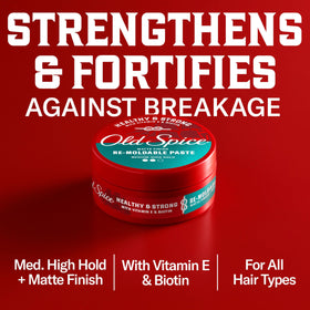 Old Spice label close-up with usage instructions and ingredient clarity benefit