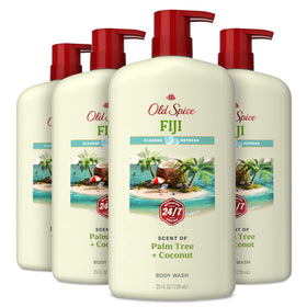 Old Spice Fiji front packaging showing scent and size for easy choice