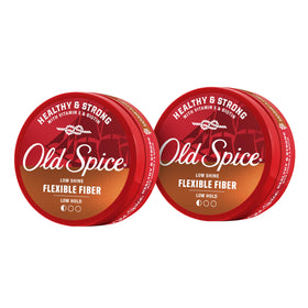 Old Spice jar front packaging showing product name and twin-pack benefit
