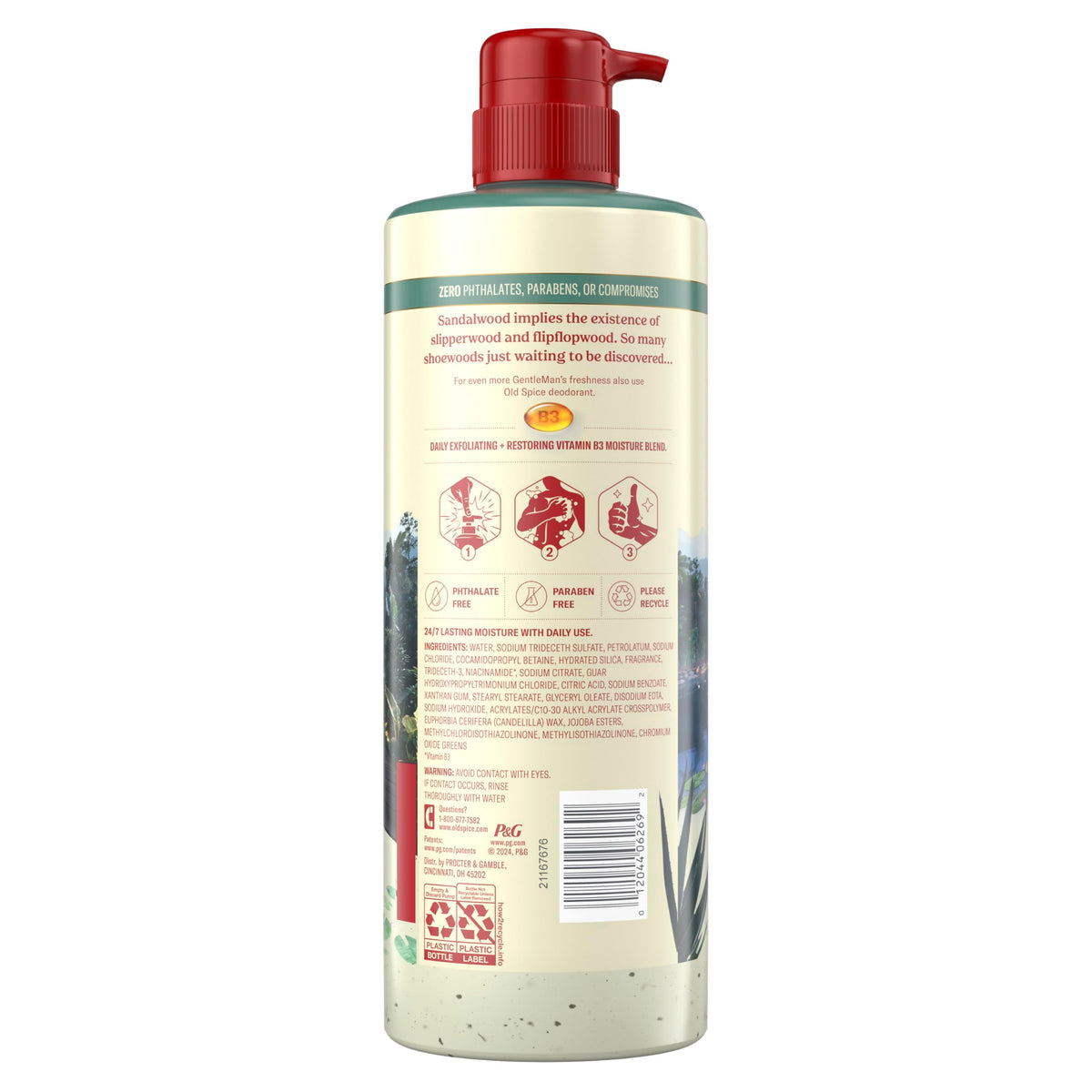 Old Spice GentleMan's bottle styled on a shelf to show everyday grooming integration benefit