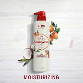 Old Spice pouring texture close-up highlighting creamy formula and moisturizing feel