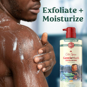 Old Spice GentleMan's close-up of exfoliating beads demonstrating gentle buffing benefit