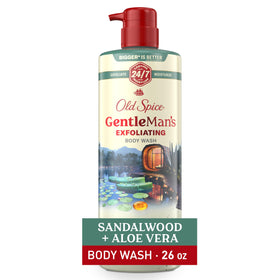 Old Spice GentleMan's front bottle view showing label and size for easy identification and benefit