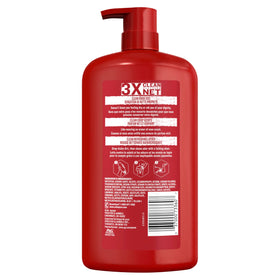 Old Spice bottle on bathroom shelf conveying fresh post-shower confidence