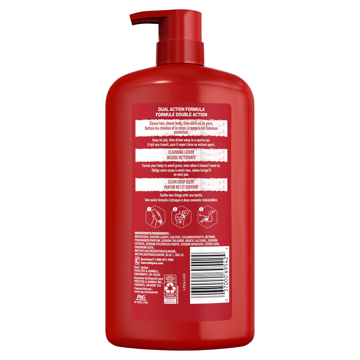 Old Spice four-pack box stacked for bulk supply convenience