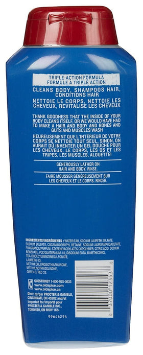 Old Spice rich white lather close-up conveying conditioning and rinseability