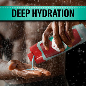 Old Spice Hydro Wash rich lather closeup demonstrating creamy foam for effective cleansing