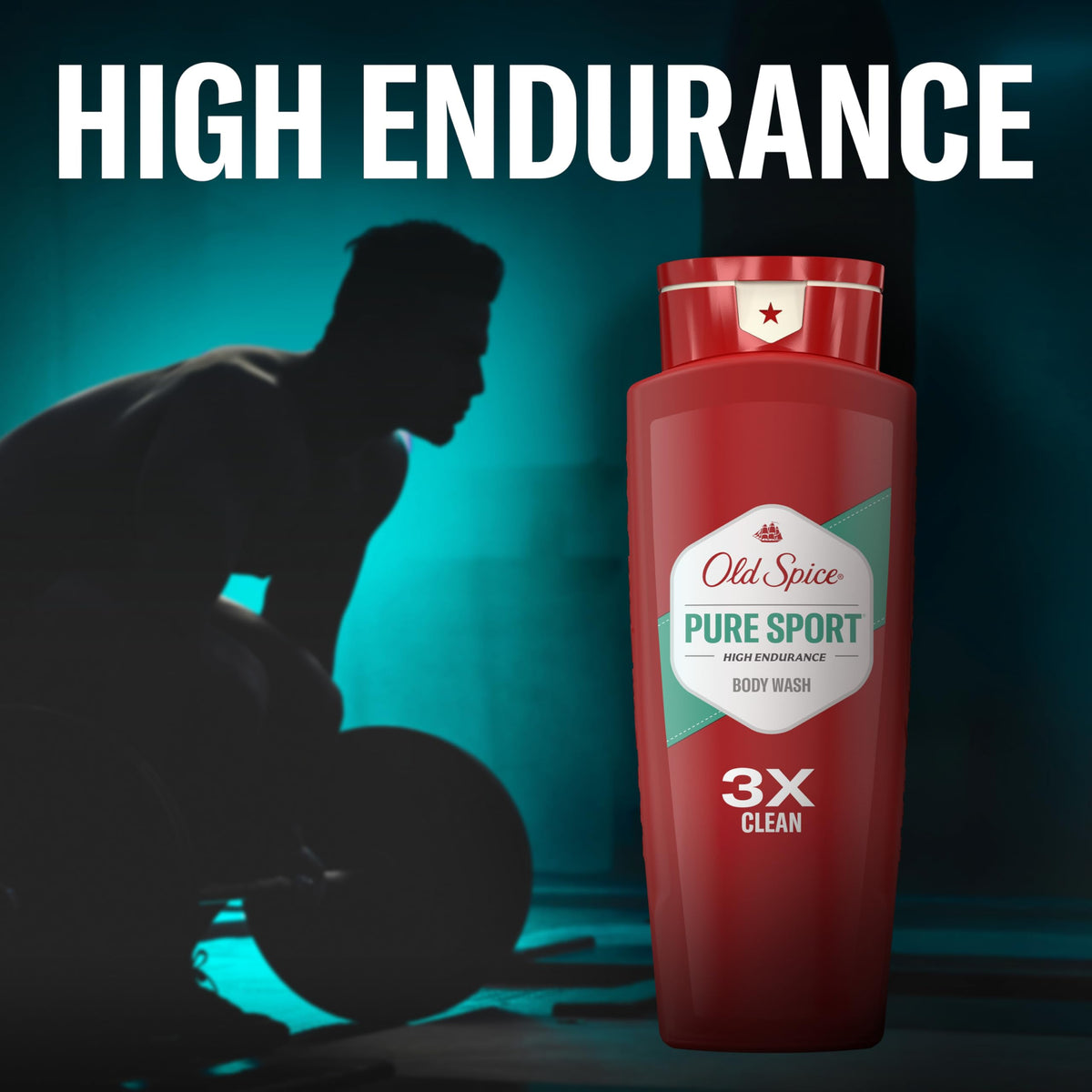 Old Spice ingredients panel closeup indicating formulated cleansing components