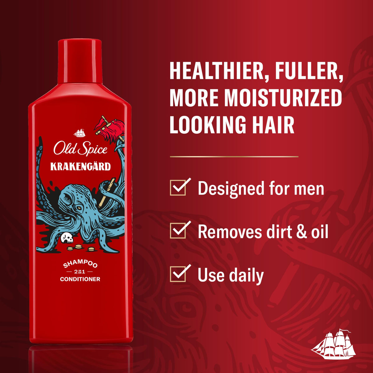 Old Spice Krakengard back label with ingredients info for informed choice