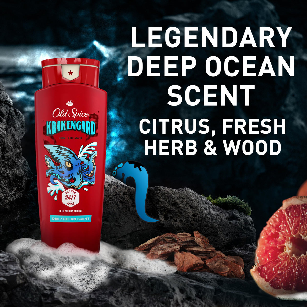 Lifestyle scene hinting at Deep Ocean scent for confident all-day freshness