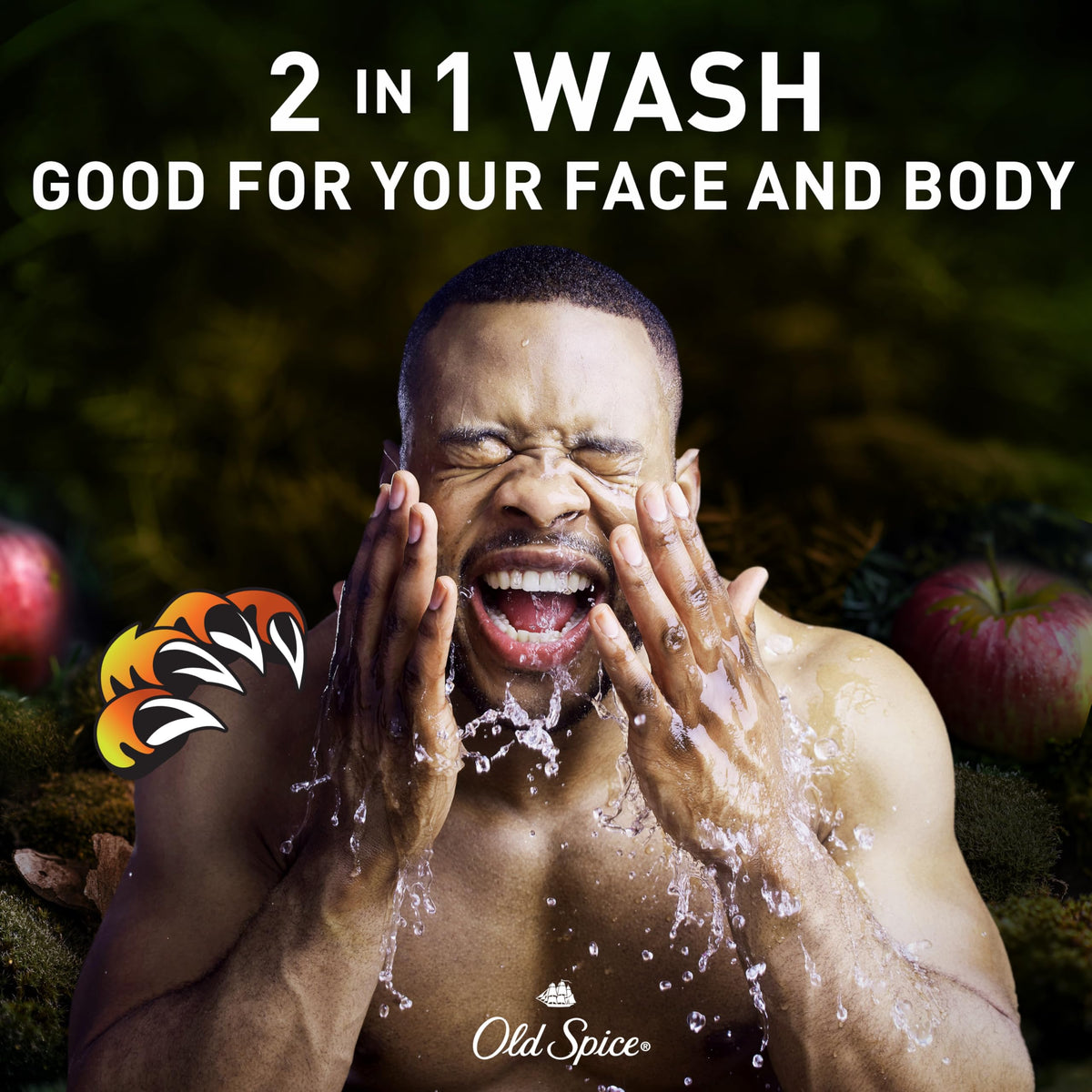 Old Spice close-up of creamy lather offering gentle skin comfort