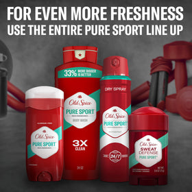 Old Spice displayed on bathroom counter suggesting daily grooming routine