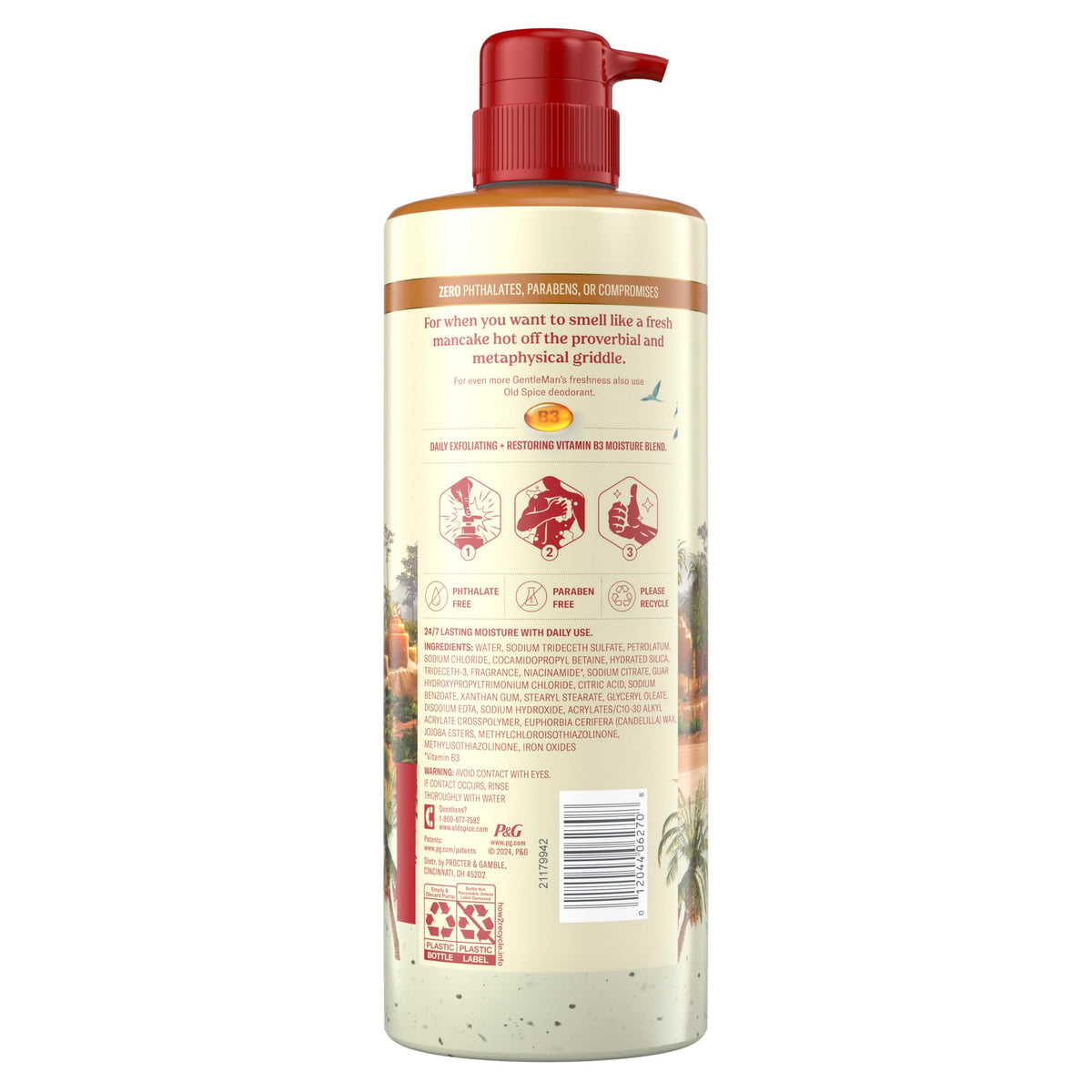 Old Spice on bathroom shelf styled for grooming routine benefit