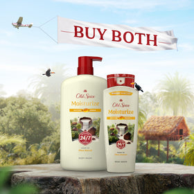 Old Spice lifestyle morning routine scene conveying lasting fresh scent