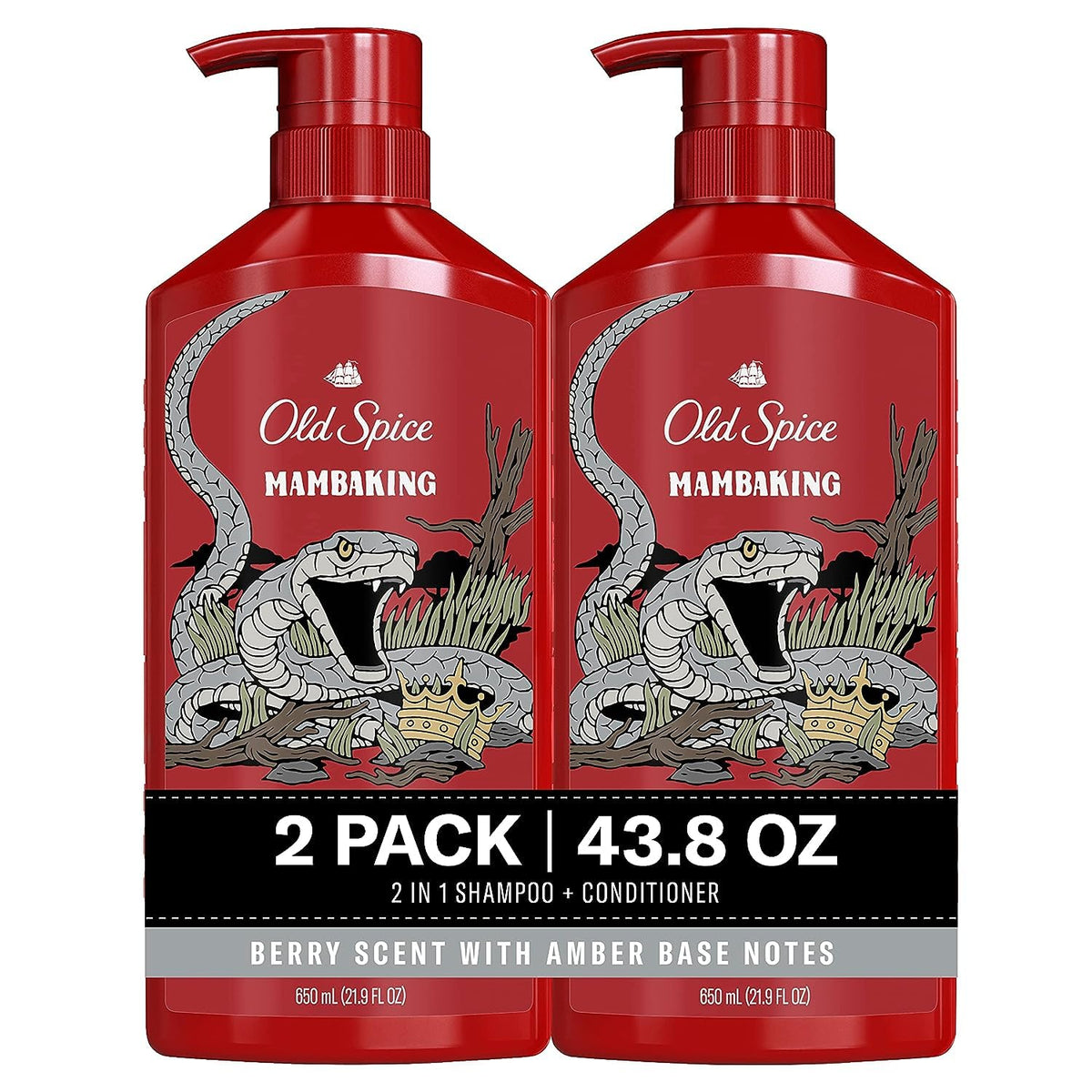 Old Spice MambaKing front packaging showing bold label and size benefit