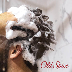 Old Spice MambaKing lather texture close-up demonstrating smooth conditioning