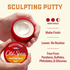 Old Spice matte finish hair demonstrating natural, non-crunchy hold
