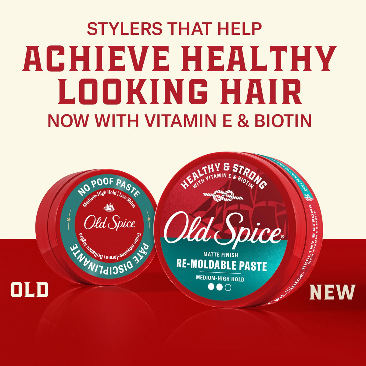 Old Spice open jar close-up showing paste texture for easy application