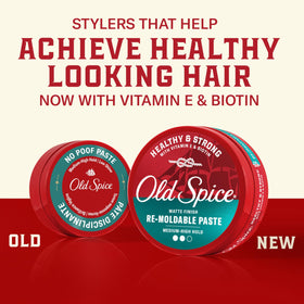 Old Spice open jar close-up showing paste texture for easy application
