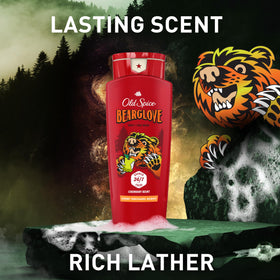 Old Spice four-pack arrangement showing convenience and stock savings
