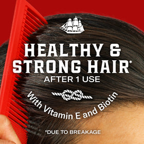Before and after on damp hair using Old Spice pomade for natural texture