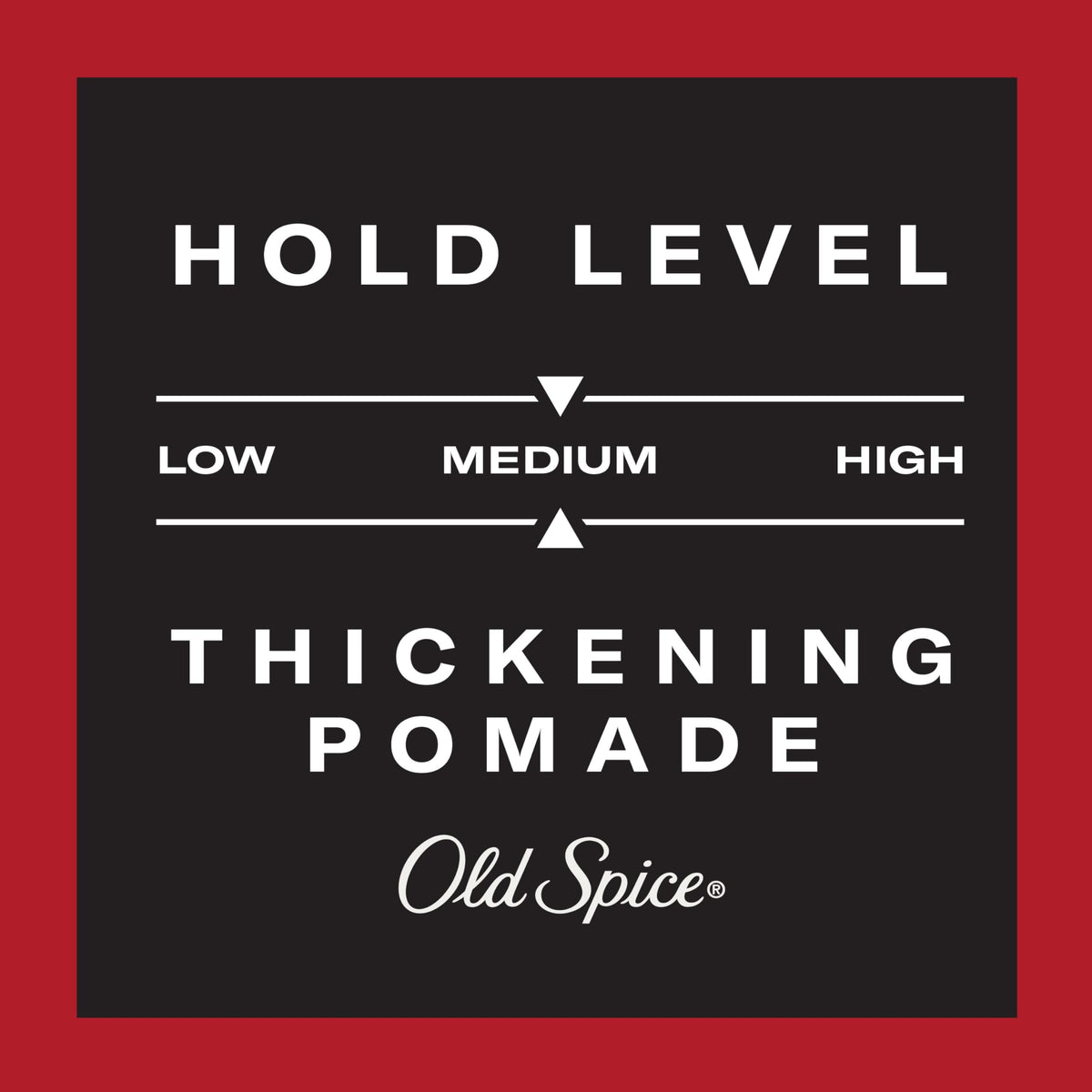 Old Spice styled hair side profile, shows fuller-looking hair with natural low shine finish