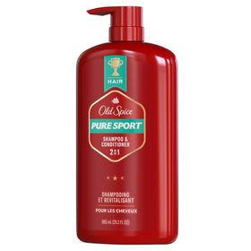 After styling shot showing barber‑level results from Old Spice Pure Sport use