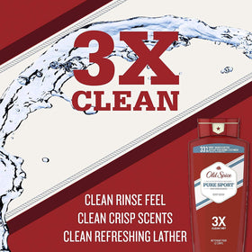 Old Spice lather close-up demonstrating rich foam that lifts dirt and odor effectively