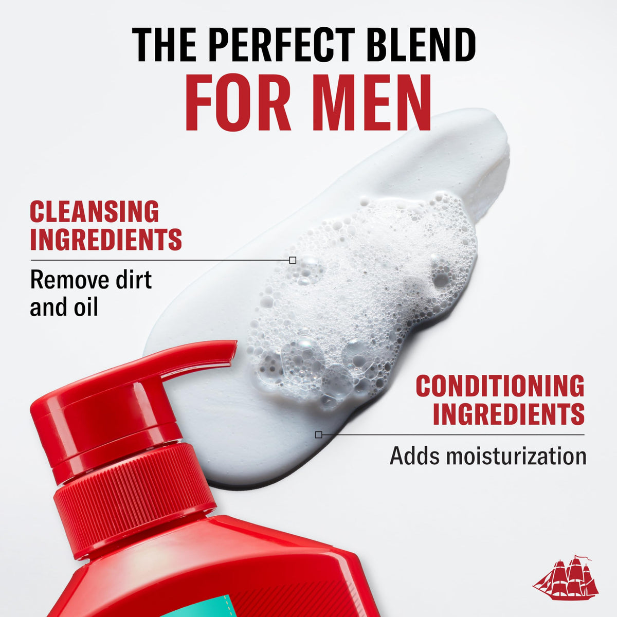 Close texture view of Old Spice Pure Sport to show conditioning, smooth finish