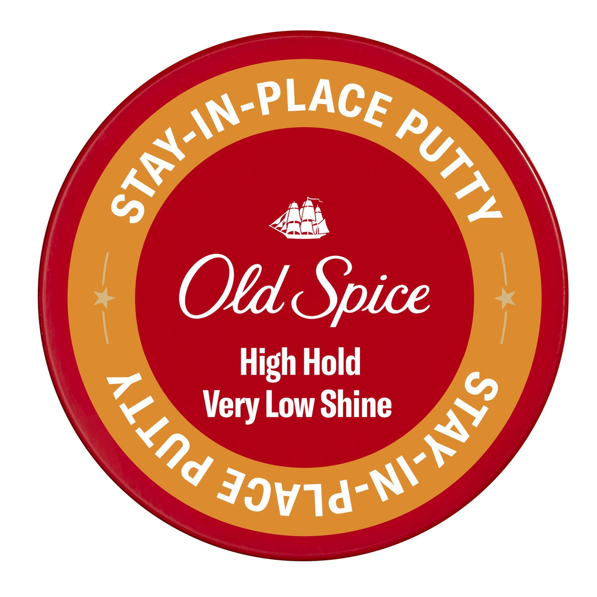 Old Spice putty front packaging showing jar and branding for easy identification
