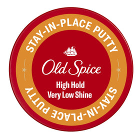 Old Spice putty front packaging showing jar and branding for easy identification