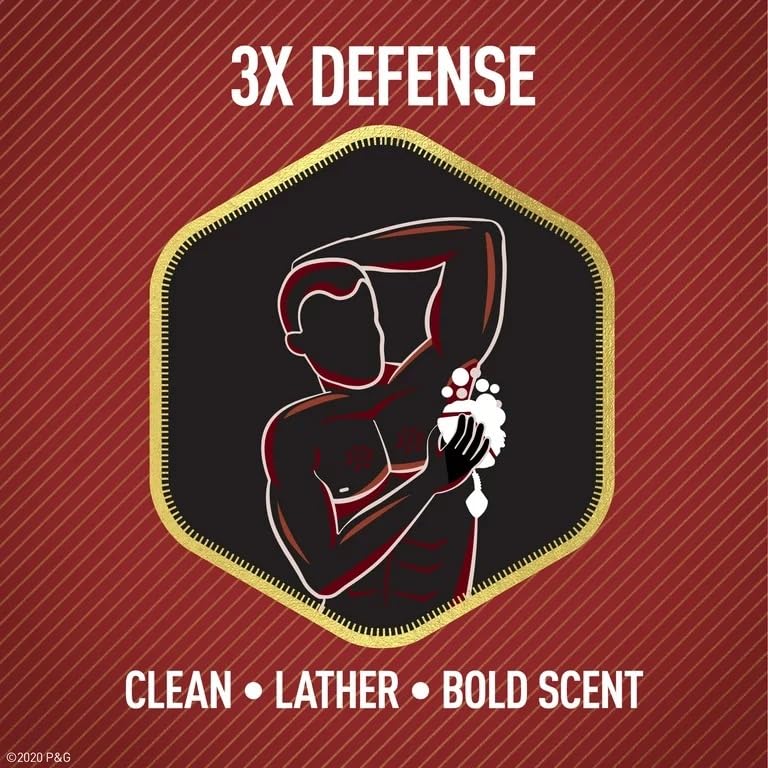 Old Spice Red Zone on bathroom shelf styled to show confident lifestyle benefit
