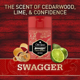 Old Spice Red Zone being used in shower demonstrating quick lather benefit