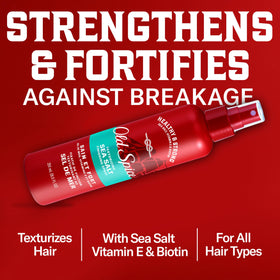 Old Spice sea salt back label with ingredients list and usage directions