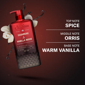 Old Spice bottle cap and dispense showing easy-use, spill-resistant benefit