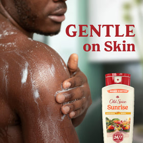 Old Spice Vitamin B3 ingredient focus highlighting skin moisture support