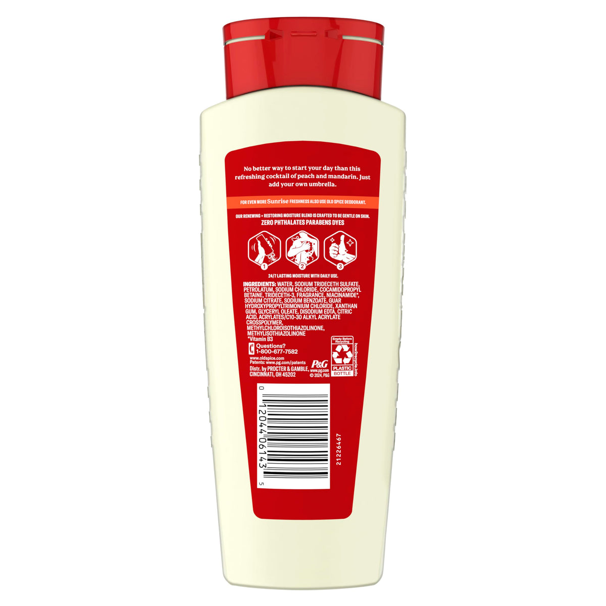 Old Spice bottle staged in bathroom creating refreshed grooming vibe