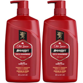 Old Spice Swagger front packaging showing bold 30 oz bottles and confident scent