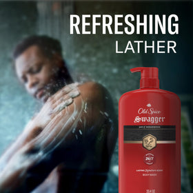 Old Spice Swagger ingredients panel closeup offering transparent product information