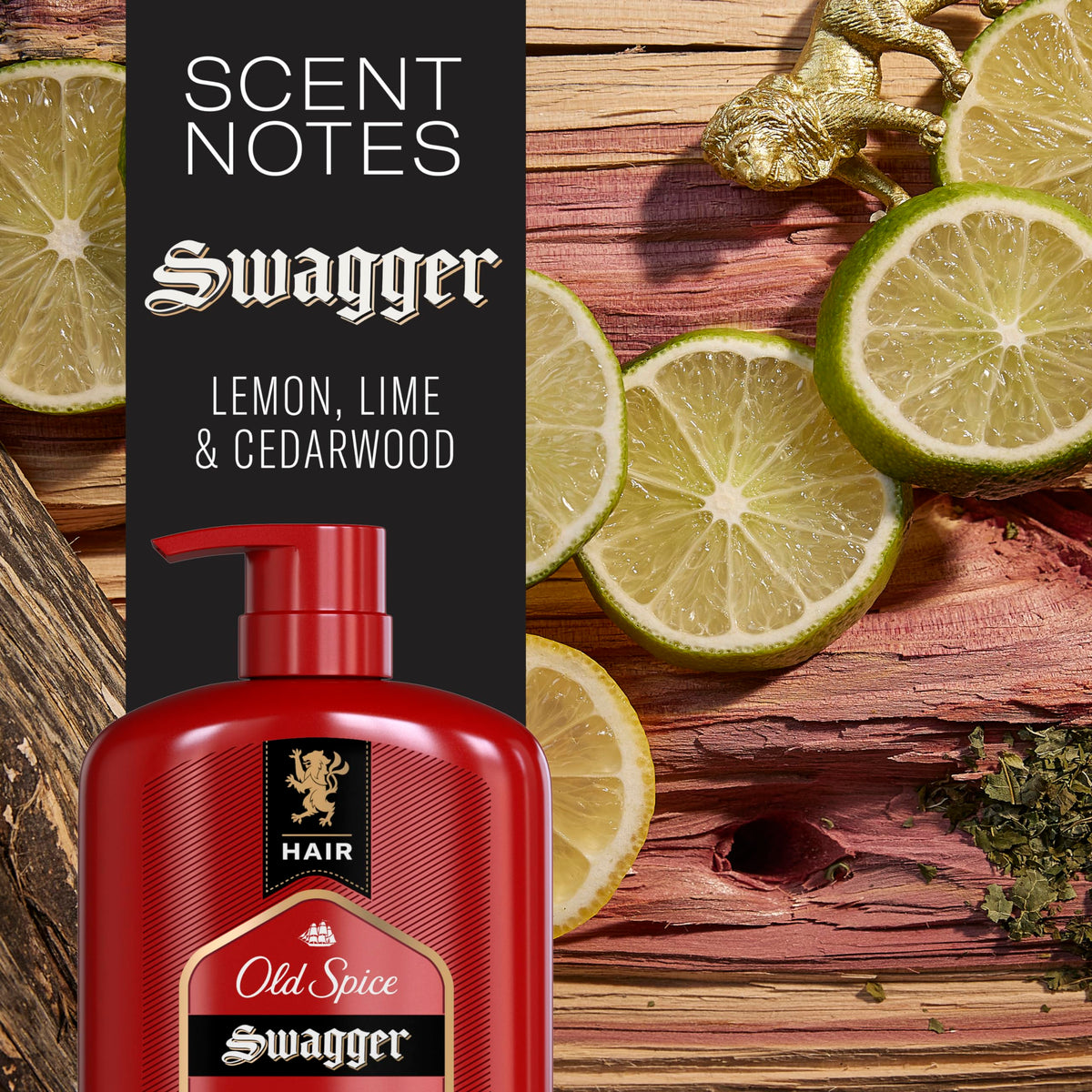 Old Spice Swagger pump dispensing creamy texture for easy application
