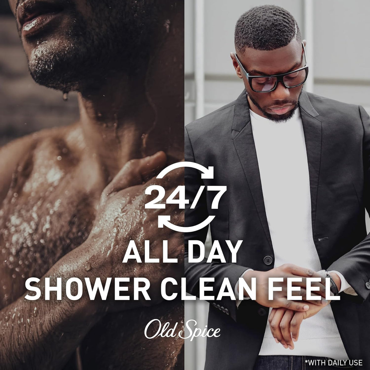 Old Spice Swagger texture lather closeup for rich-foaming cleansing benefit