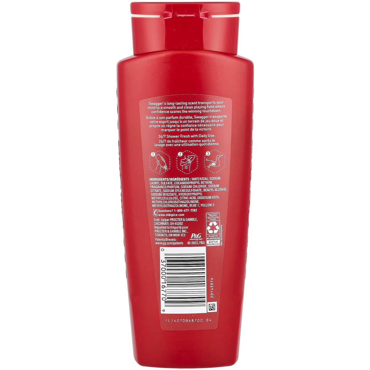 Old Spice Swagger two-pack stacked to illustrate value and convenience benefit