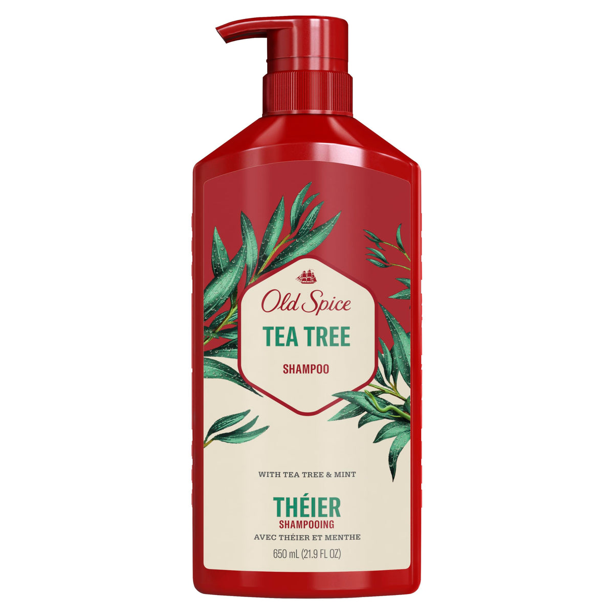 Old Spice styled hair after wash showing fuller, cleaner-looking hair