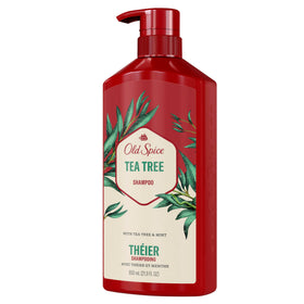 Old Spice bottle packed in gym bag for travel-ready grooming routine