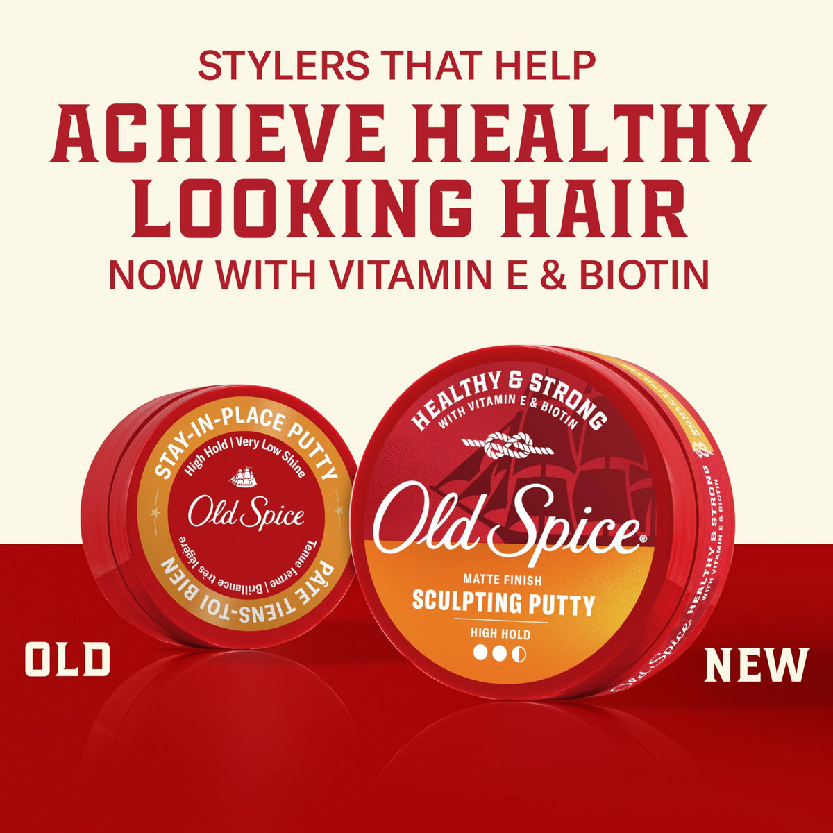 Old Spice texture close-up highlighting smooth putty and easy spread