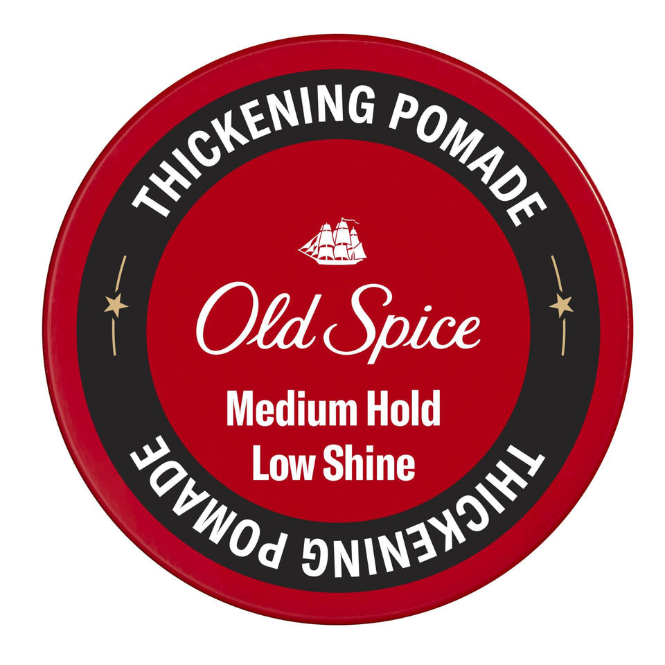 Old Spice front packaging showing jar and label, clearly communicates product identity and size
