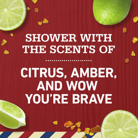 Old Spice Volcano charcoal granules close detail showing purifying charcoal benefit