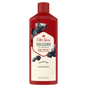 Old Spice Volcano front bottle showing label and fresh scent benefit