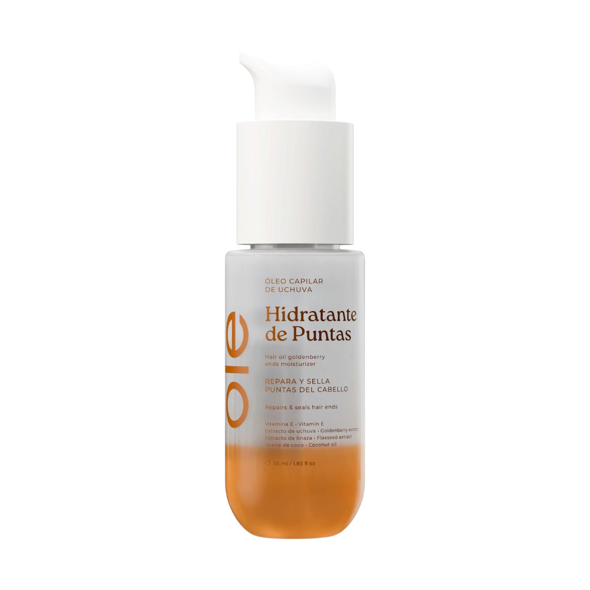 OLÉ front packaging showing bottle and label, highlights nourishing formula