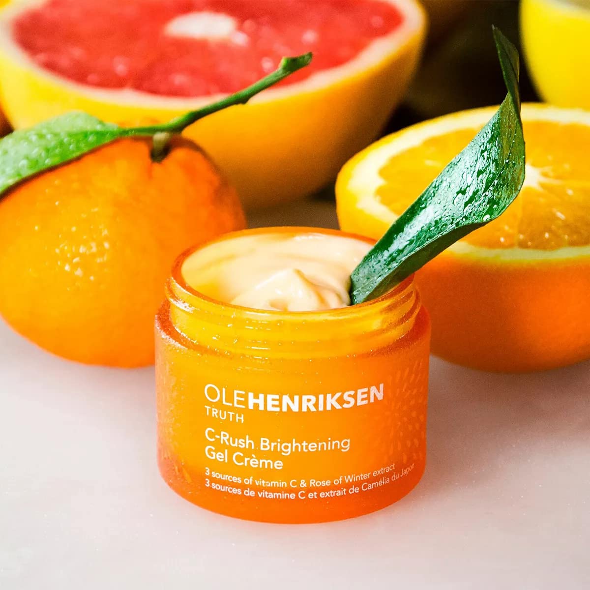 Ole Henriksen product in skincare routine with serum and towel showing smoother makeup application benefit